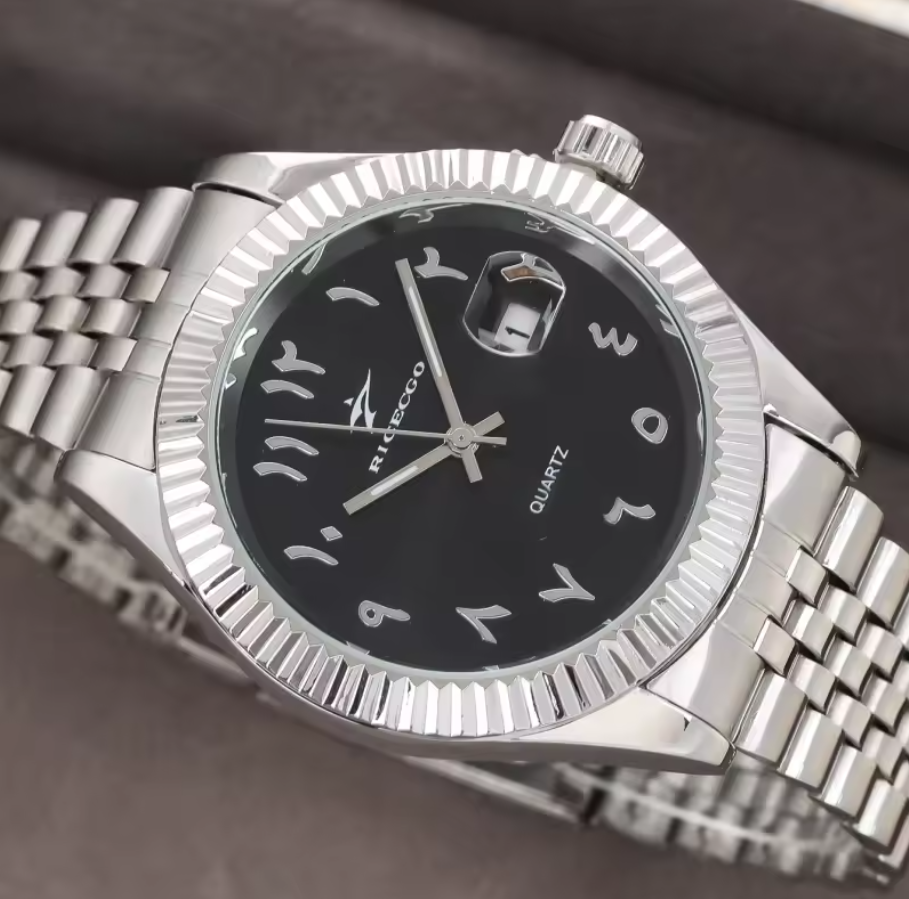 Ricecgo Datejust Black Arabic
